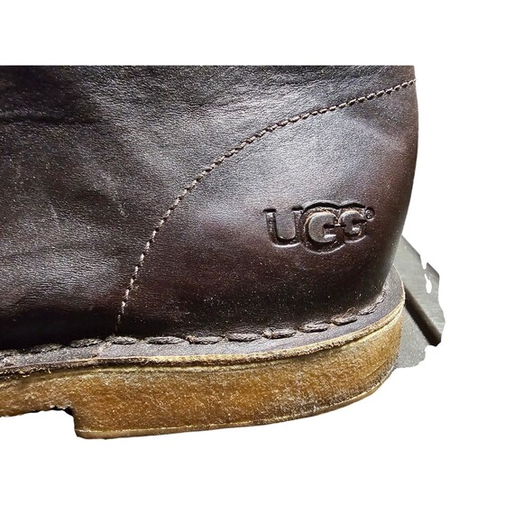 Ugg Mens Boots Leighton Dark Brown Leather Chukka Size 9 US 3275 main image 10